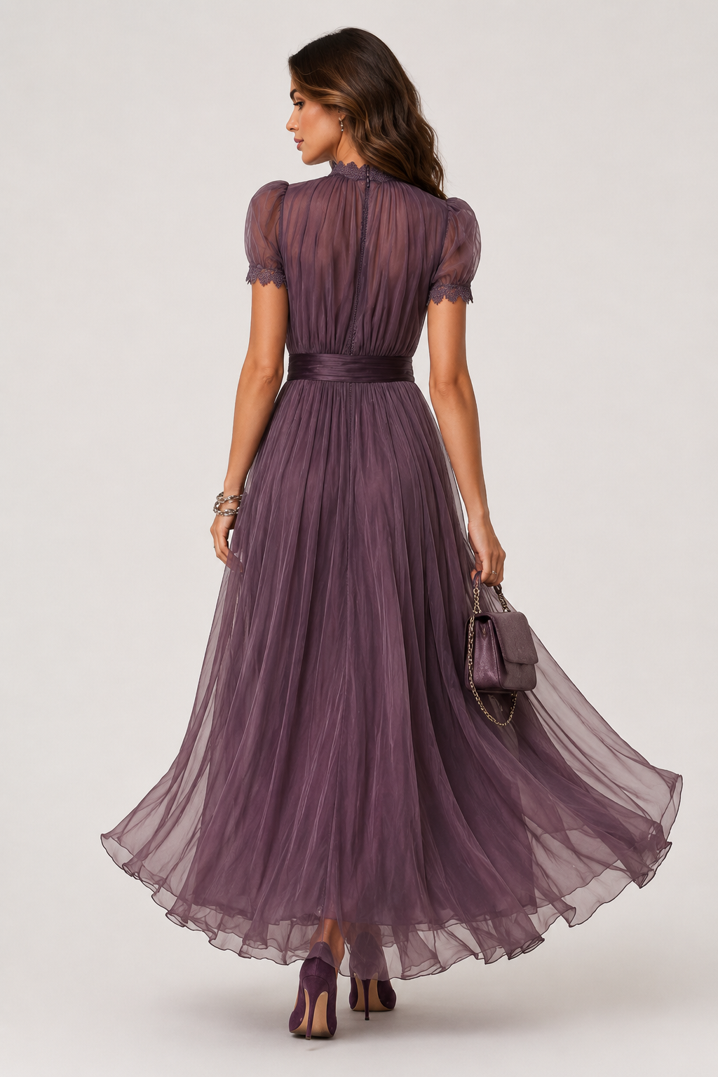 Noa | Vestido maxi con falda plisada