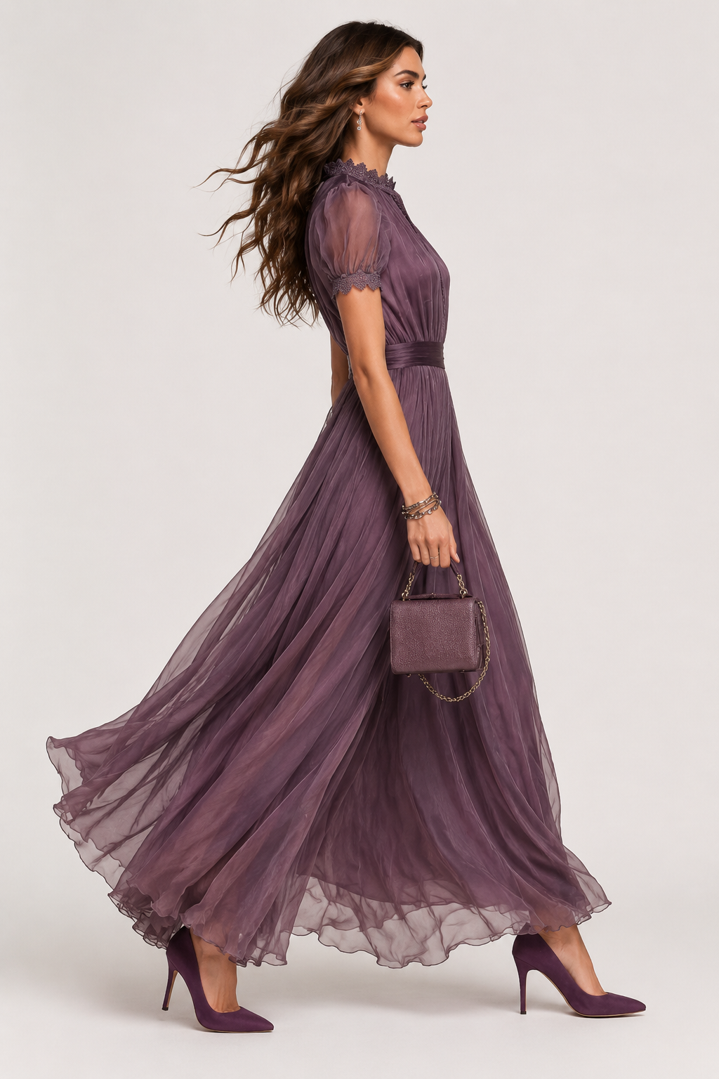 Noa | Vestido maxi con falda plisada