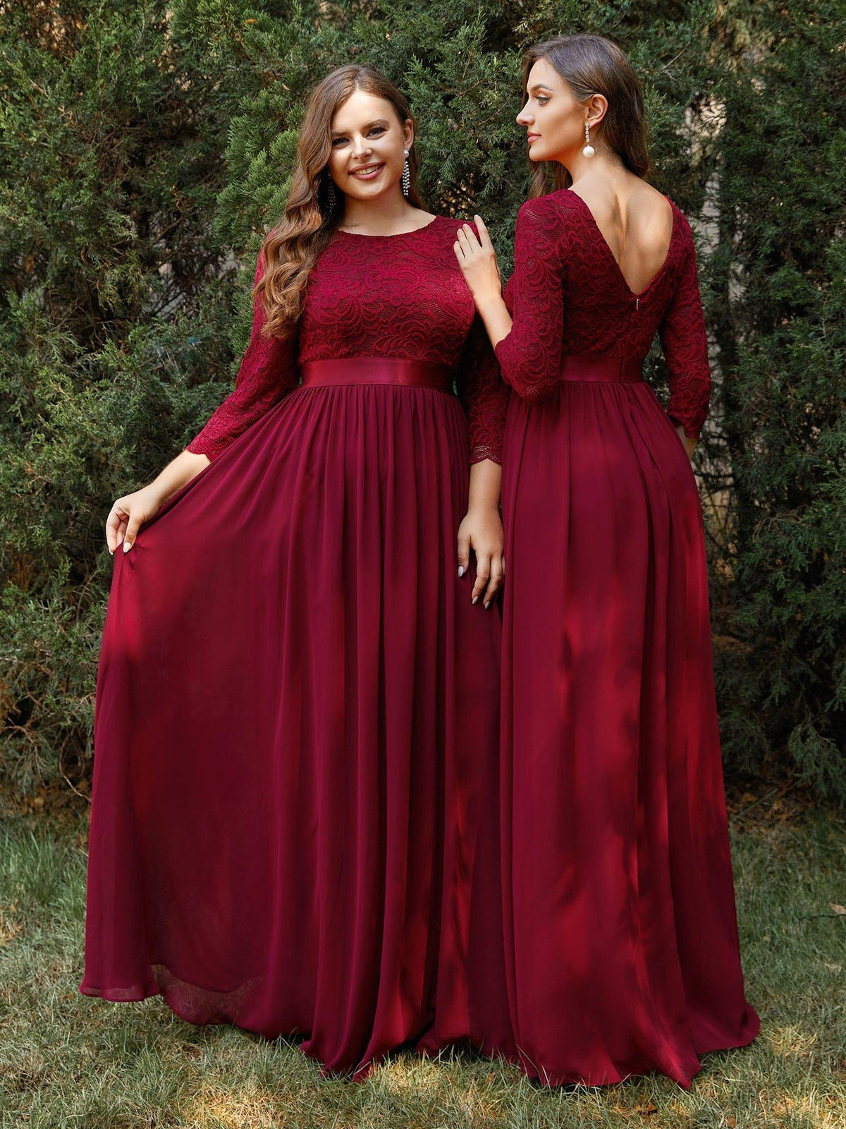 Sandra | Vestido maxi con encaje
