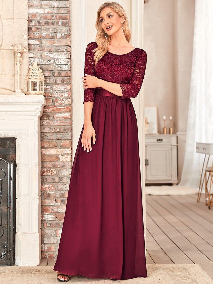 Sandra | Vestido maxi con encaje