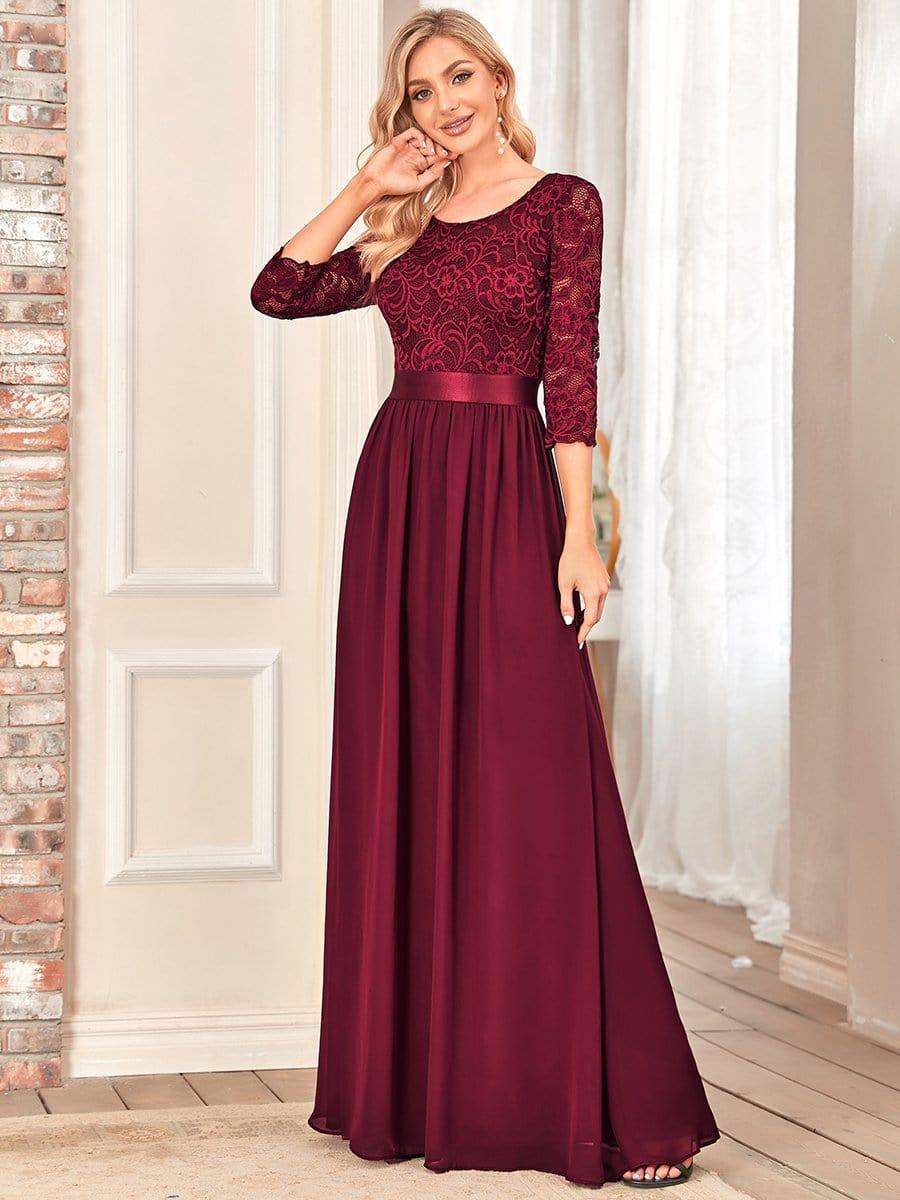 Sandra | Vestido maxi con encaje