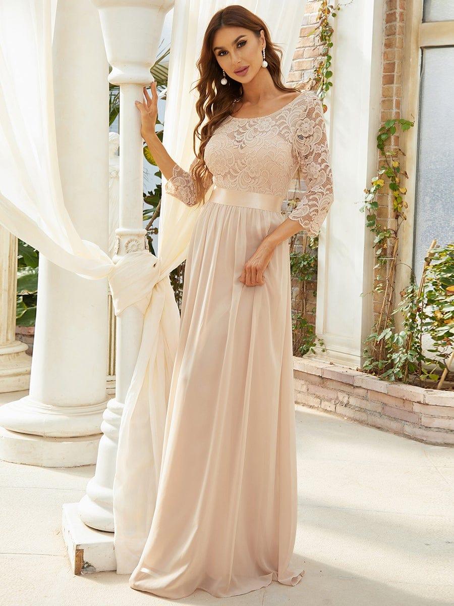Sandra | Vestido maxi con encaje