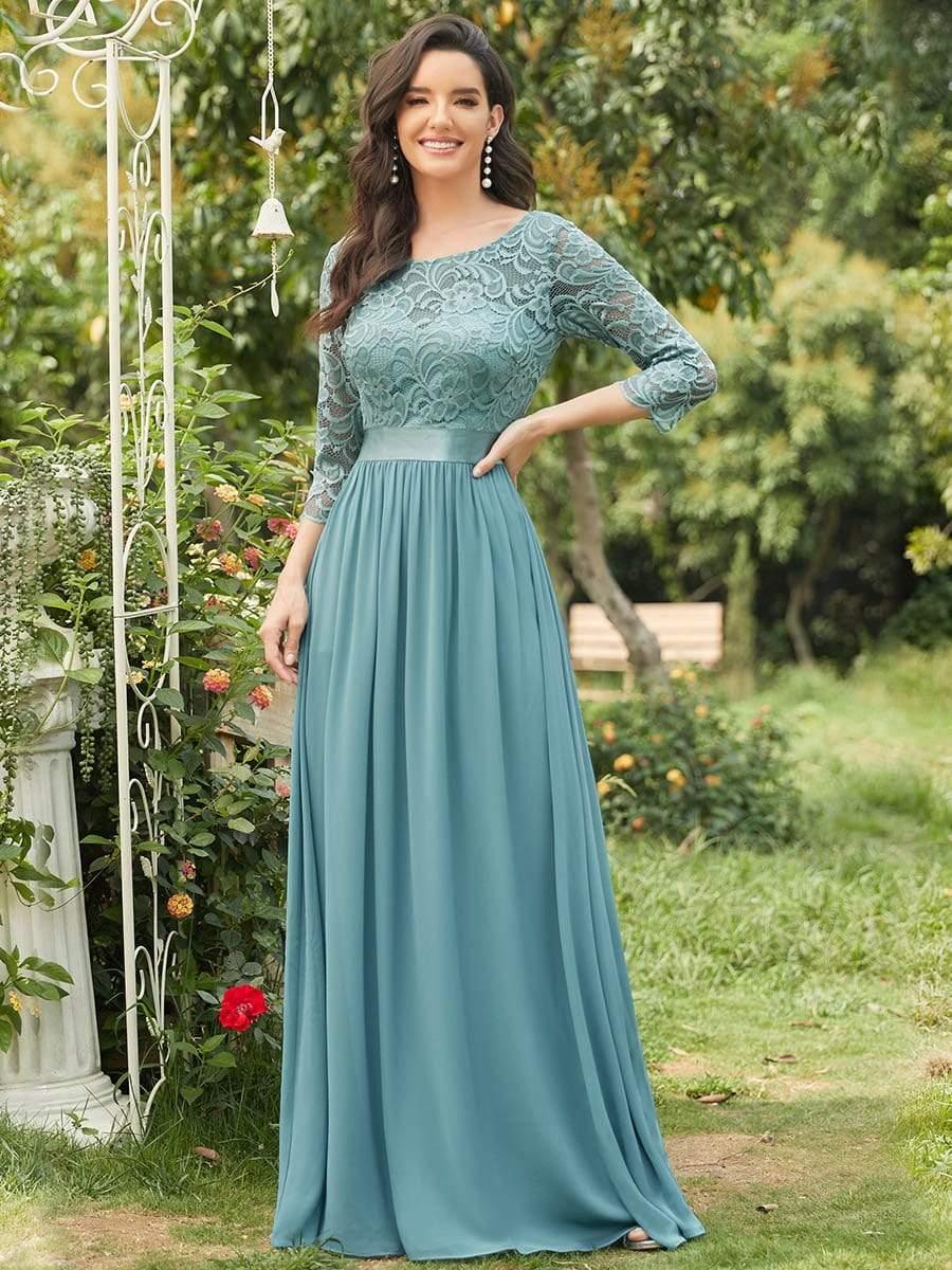 Sandra | Vestido maxi con encaje