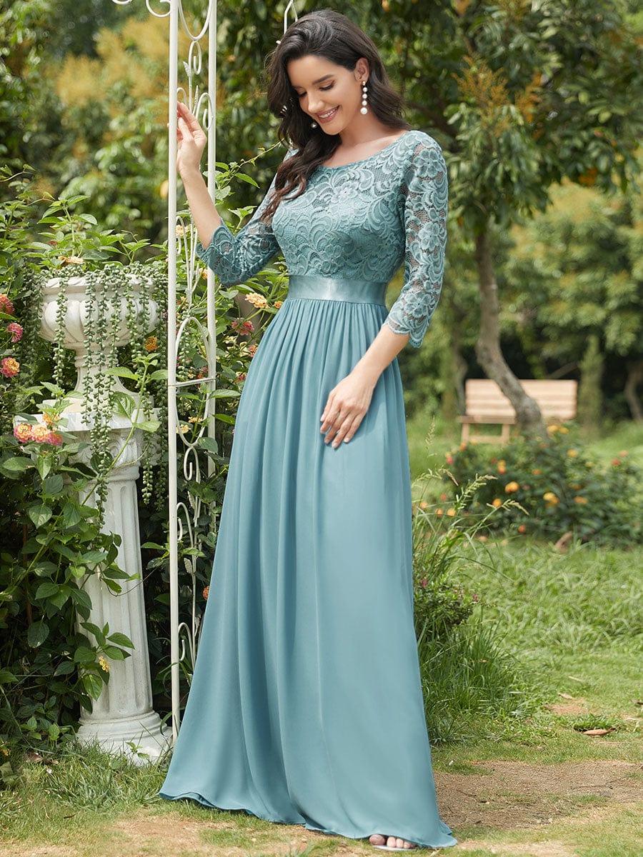 Sandra | Vestido maxi con encaje