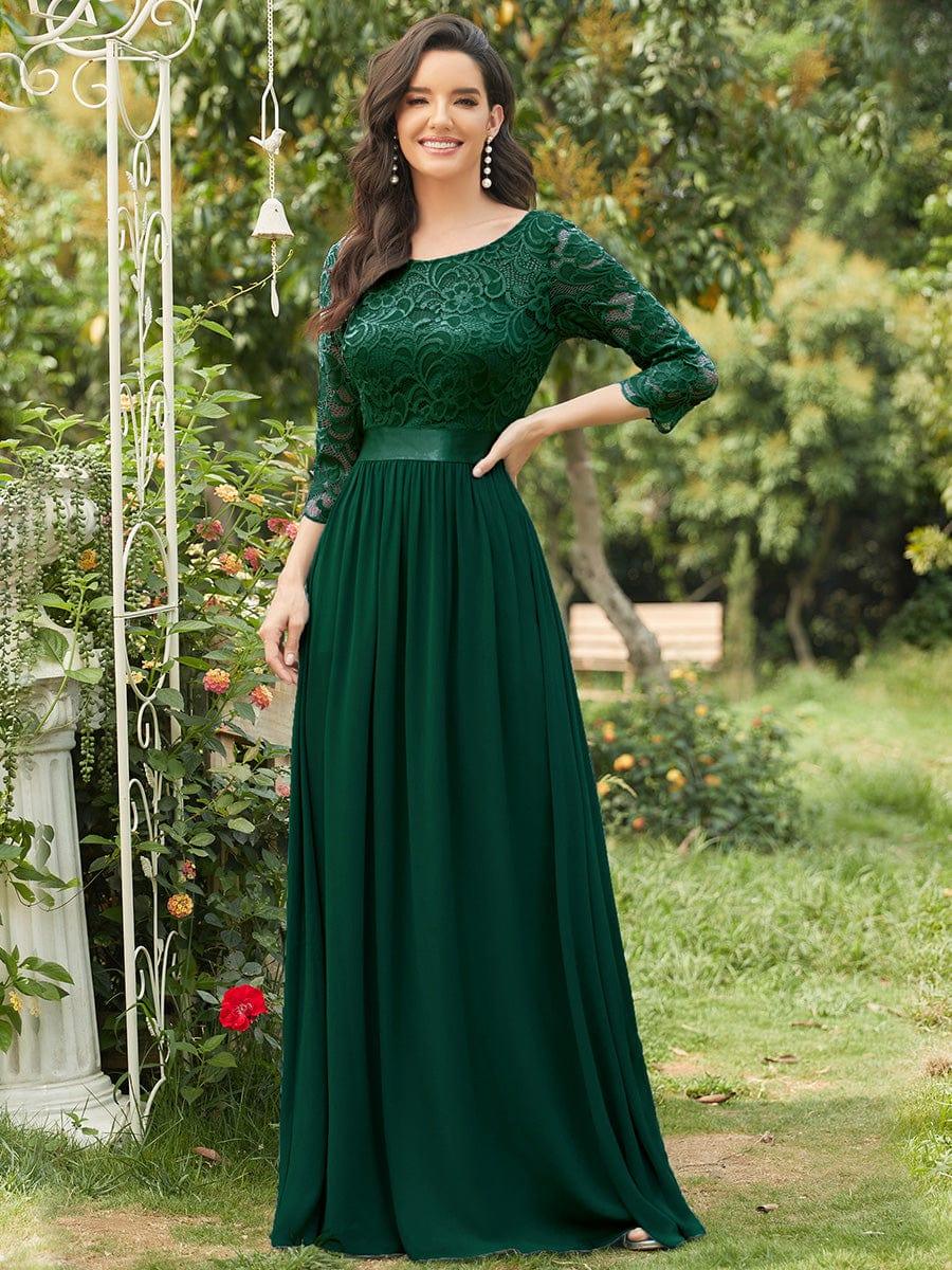 Sandra | Vestido maxi con encaje