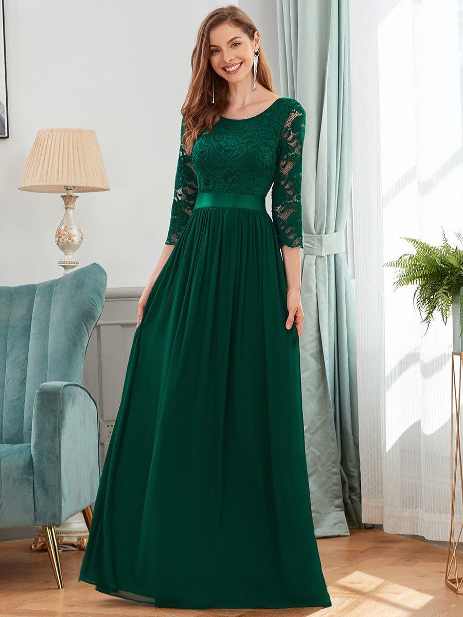 Sandra | Vestido maxi con encaje