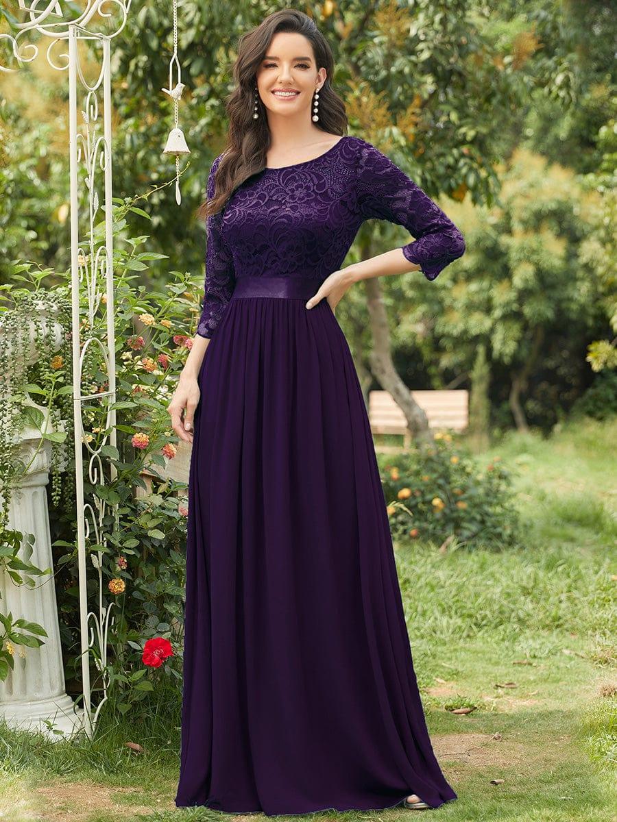 Sandra | Vestido maxi con encaje