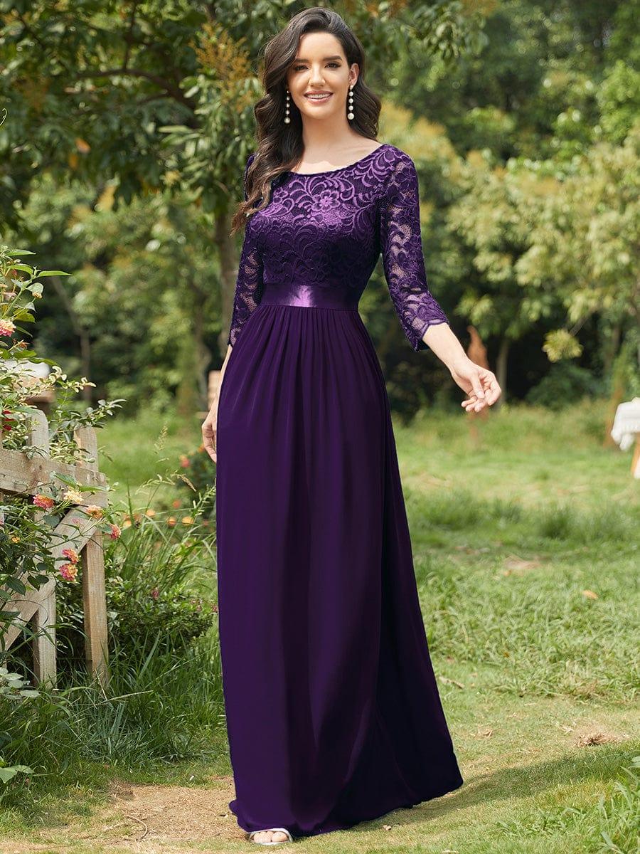 Sandra | Vestido maxi con encaje