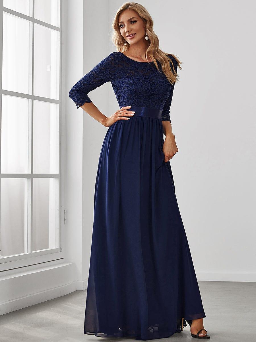 Sandra | Vestido maxi con encaje