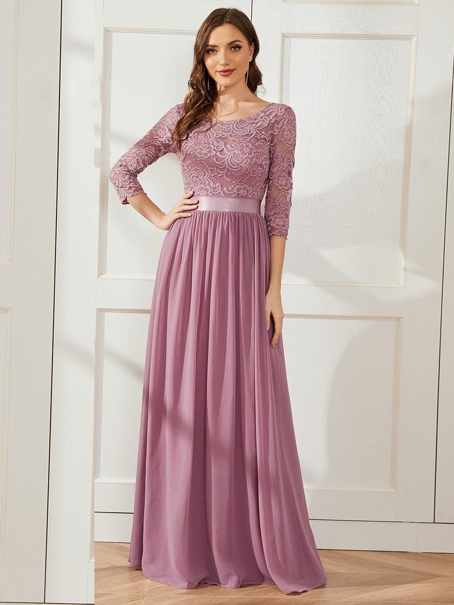 Sandra | Vestido maxi con encaje
