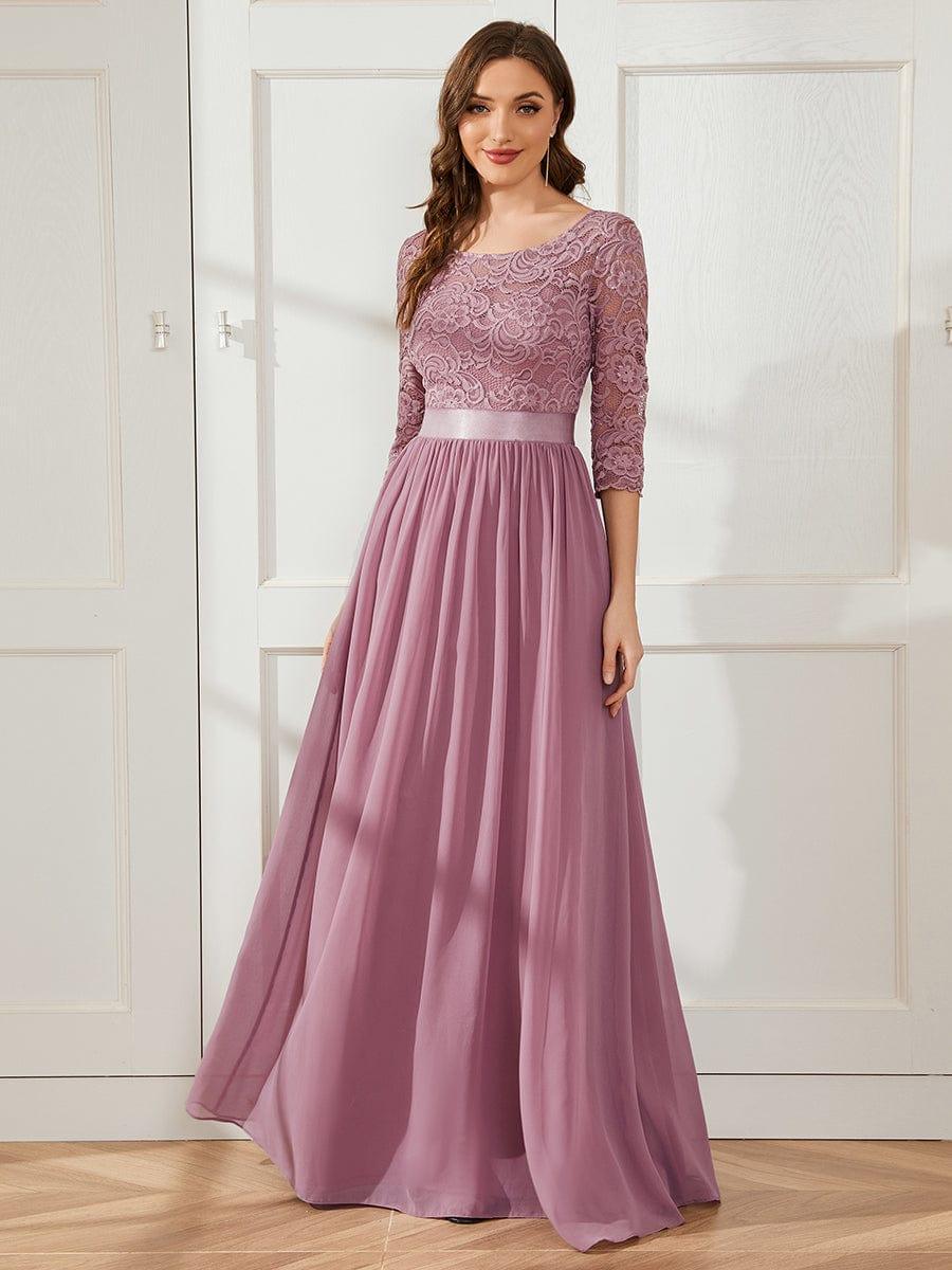 Sandra | Vestido maxi con encaje