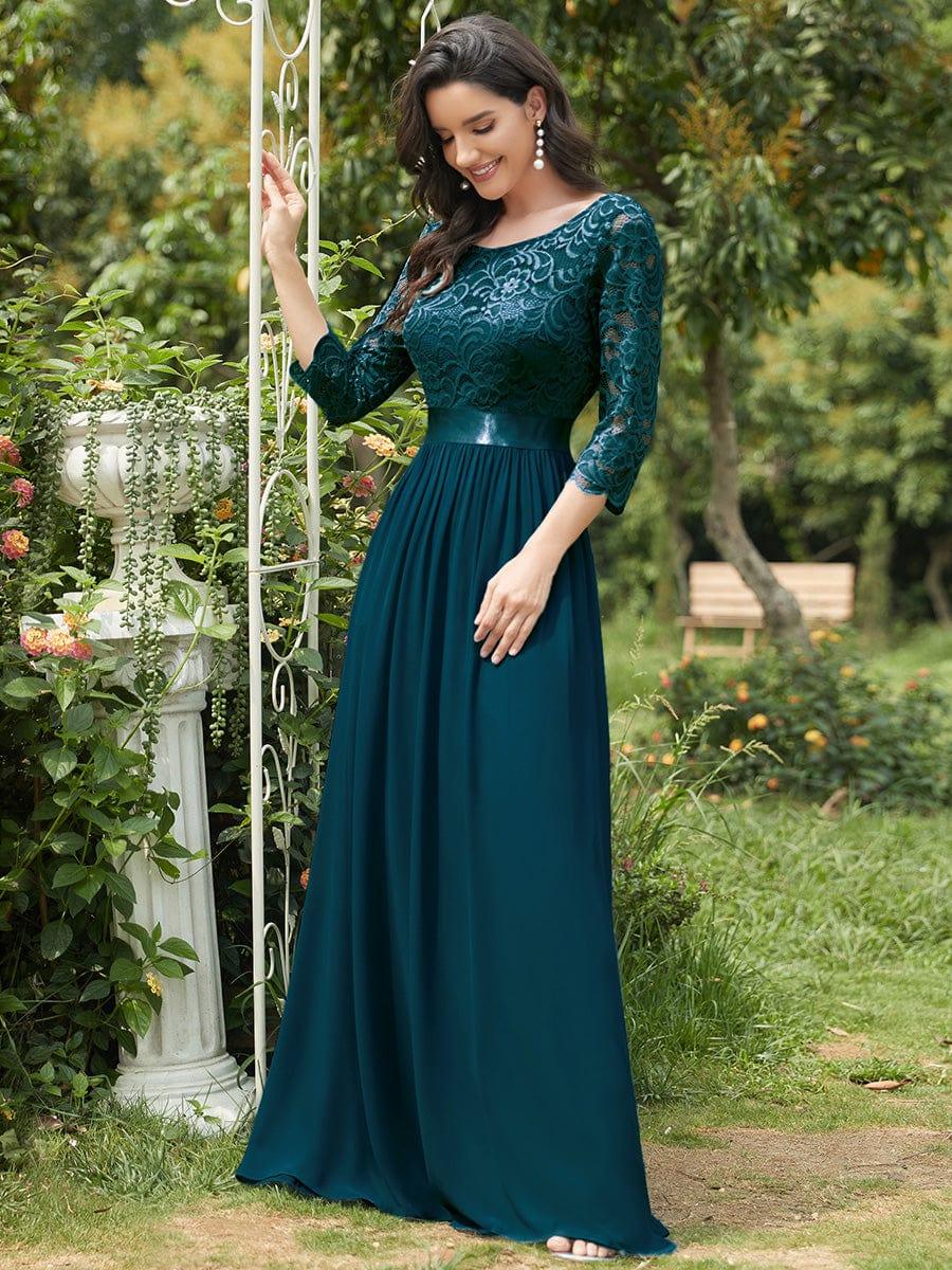Sandra | Vestido maxi con encaje