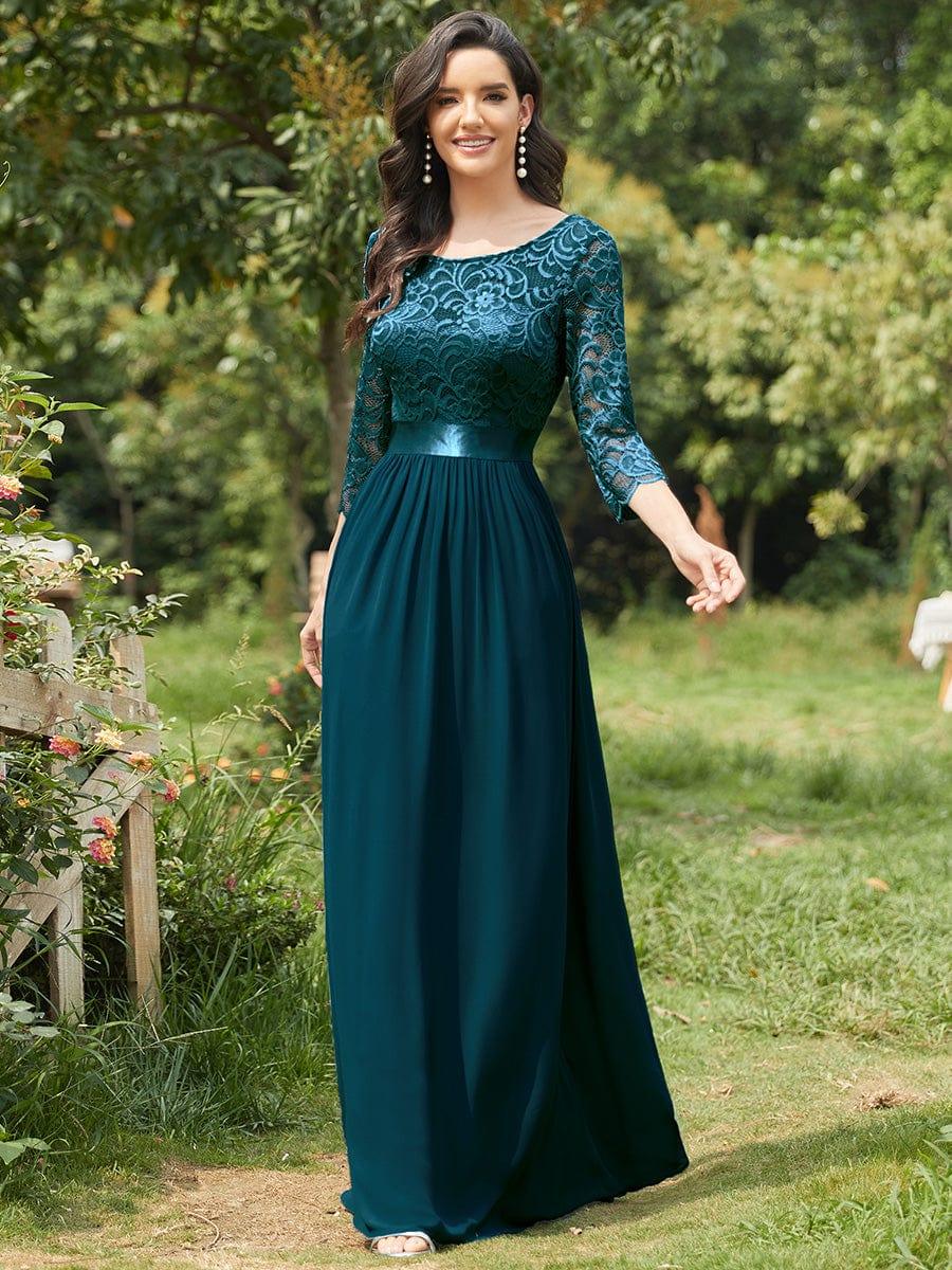 Sandra | Vestido maxi con encaje