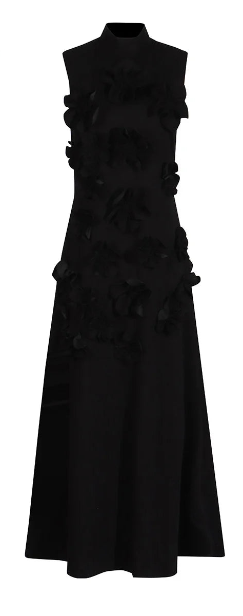 Violeta | Vestido maxi sin mangas con flores